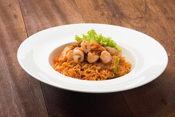 smoked salmon spaghetti