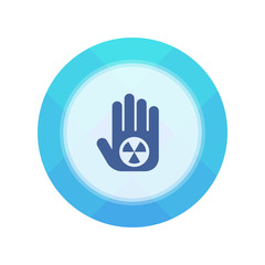 Paper Flat Cirlce Button