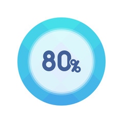 Paper Flat Cirlce Button