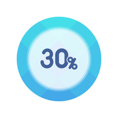 Paper Flat Cirlce Button