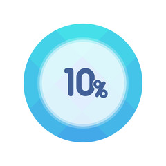 Paper Flat Cirlce Button