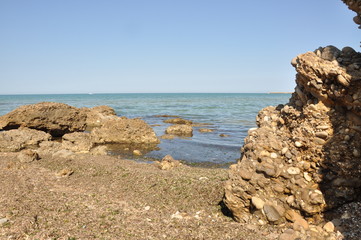 Beautiful rocks on the beach