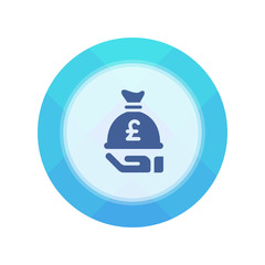 Paper Flat Cirlce Button