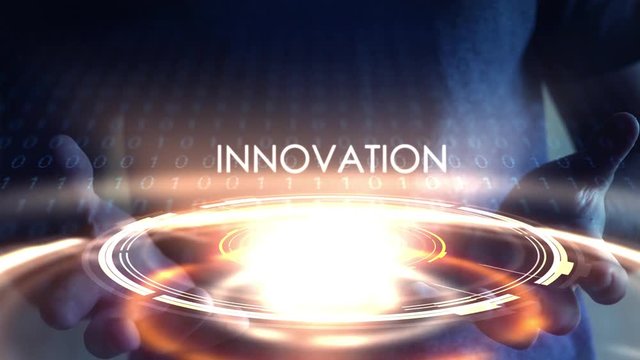 Technology concept - Glowing Aura of Innovation for a business