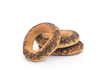 Delicious Bagels on a cutting board