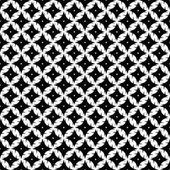 Abstract geometric black and white seamless pattern.