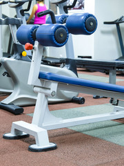 Fitness equipment in a fitness hall