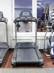 Fitness equipment in a fitness hall