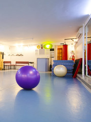 Fitness equipment in a fitness hall