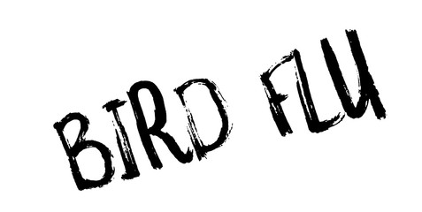 Bird Flu rubber stamp. Grunge design with dust scratches. Effects can be easily removed for a clean, crisp look. Color is easily changed.
