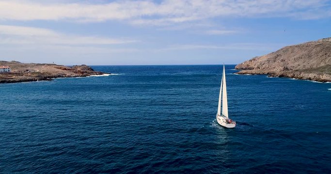 voilier en mer, sur la c&ocirc;te espagnole