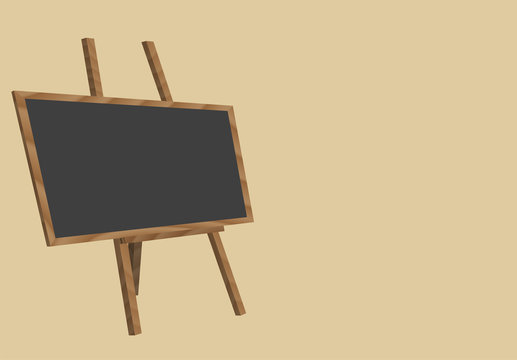 Illustration of realistic wooden board for restaurant menu