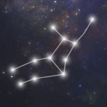 Virgo. zodiac sign constellation serie