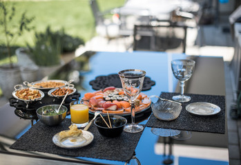 Sushi lunch at terrace 