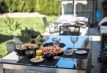 Sushi lunch at terrace 