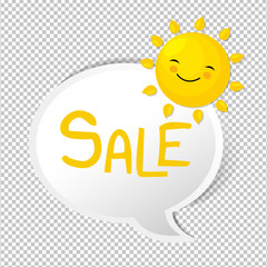 Summer With Speech Bubble
