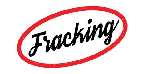 Fracking rubber stamp. Grunge design with dust scratches. Effects can be easily removed for a clean, crisp look. Color is easily changed.