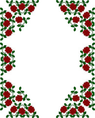 The stylized ethnic ornament 
