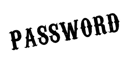 Password rubber stamp. Grunge design with dust scratches. Effects can be easily removed for a clean, crisp look. Color is easily changed.