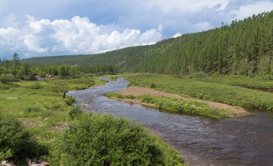 Chulmakan River of South Yakutia, Russia