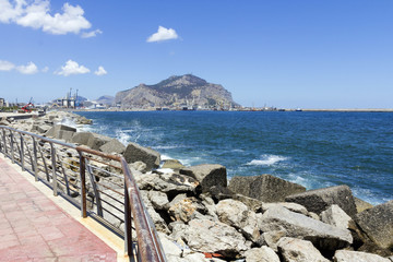 Monte Pellegrino mountain in Palermo, Italy