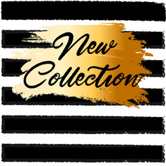 New collection. Brush strokes for the background of poster.