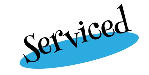 Serviced rubber stamp. Grunge design with dust scratches. Effects can be easily removed for a clean, crisp look. Color is easily changed.