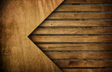 wood board with arrow design background
