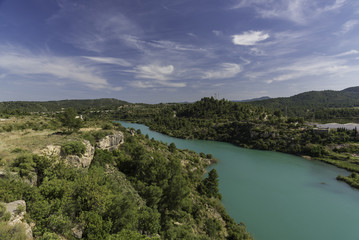 Fototapeta na wymiar Río Mijares en Ribesalbes (Castellon, España).
