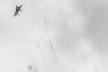 Polish F-16 makes its show during Air Show Radom 2017 in Radom, Poland