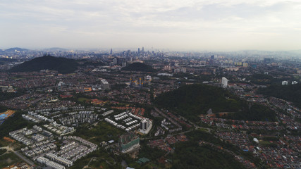 A view of dense population in Malaysia.