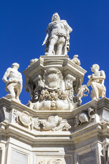 Baroque statue in Palermo, Italy