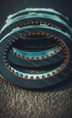 Rounded speed synchronizer (lock unit, synchro unit) of car transmission