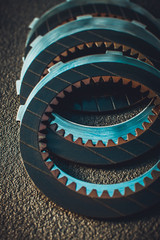 Rounded speed synchronizer (lock unit, synchro unit) of car transmission