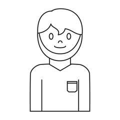 cartoon plumber man icon over white background vector illustration