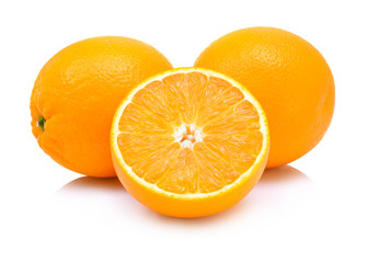 Orange fruit isolated on white background