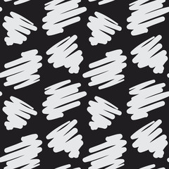 Messy random zigzag lines and scrawls hand drawn vector seamless scribble pattern. Careless scratchy pen or pencil doodles. Endless repeated texture or background for print, textile, or web.