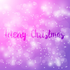 Merry Christmas Vector abstract bokeh blur background.