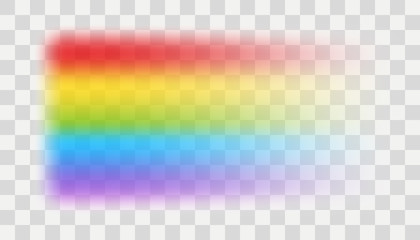 Vector rainbow element with transparent effect