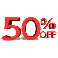 3d Sale off text