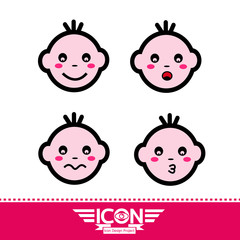 kid emotion icon