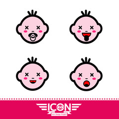 kid emotion icon