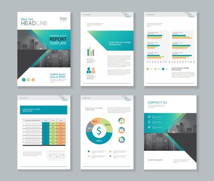 template design for company profile ,annual report , brochure , flyer  ,and page layout with business infographic element, A 4 size, vector editable