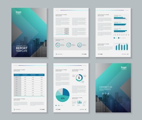 template design for company profile ,annual report , brochure , flyer  ,and page layout with business infographic element, A 4 size, vector editable