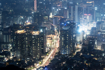 Fototapeta premium 10-May, 2017. Night at Seoul, south Korea