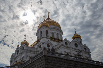 Obraz premium Moscow's Cathedral of Christ the Saviou