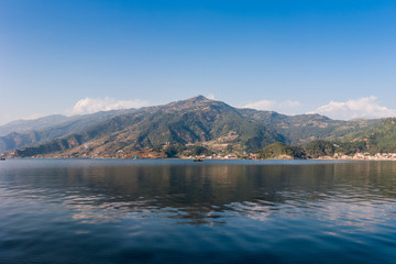 The Phewa Lake, Pokhara, Nepal