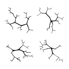 cracked in wall vector