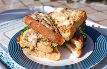 Tuna toast on the Annapurna Base Camp Trek, Nepal