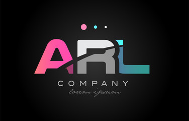 ARL a r l three letter logo icon design